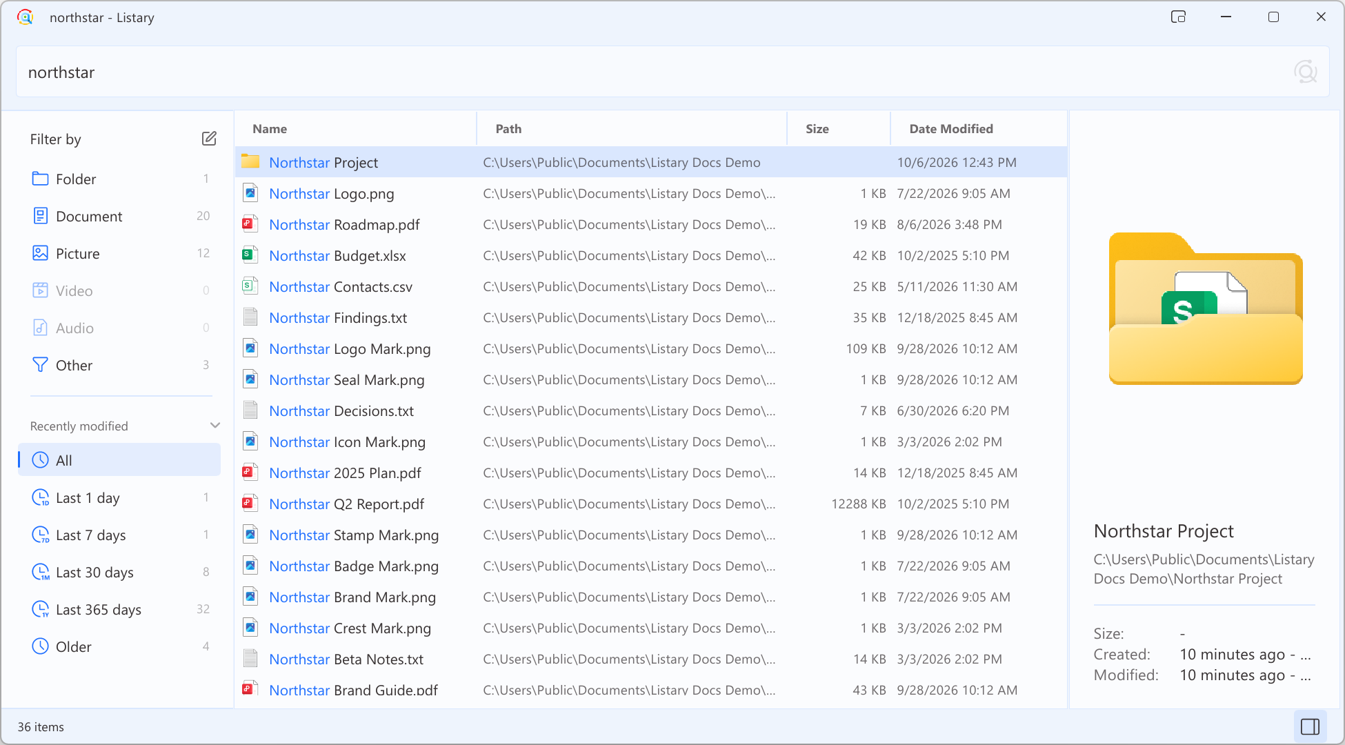 File Search Window