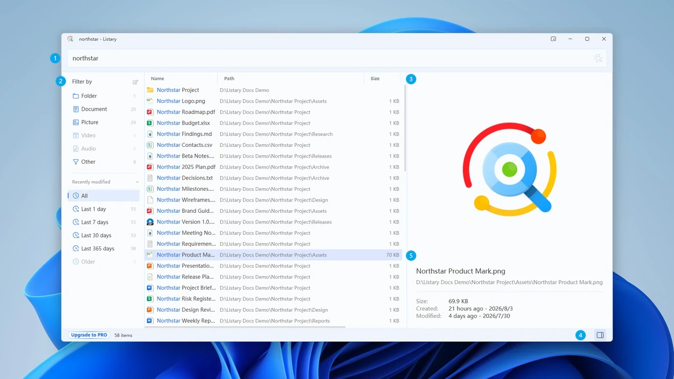 File Search Window