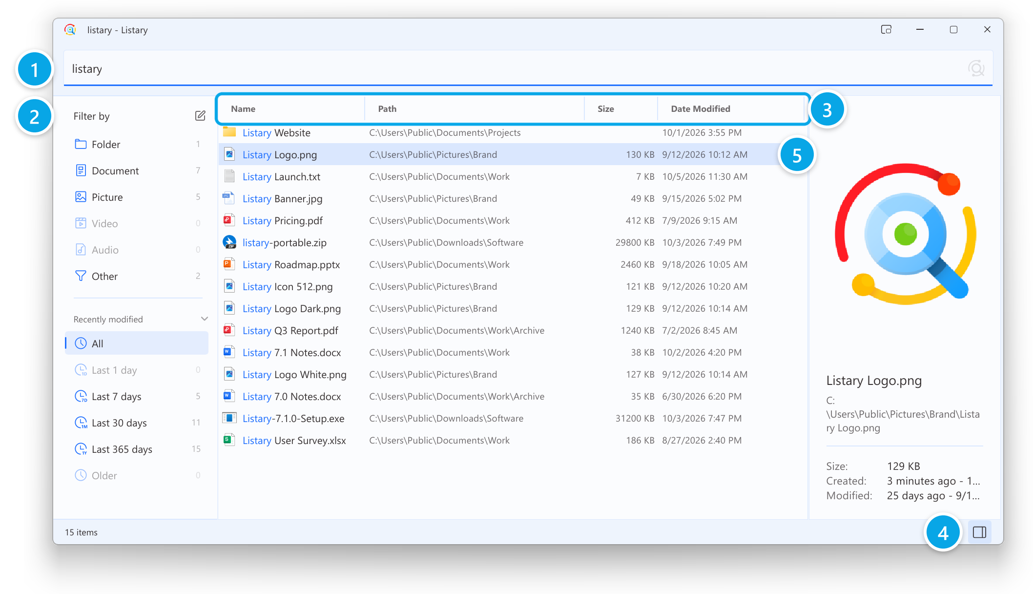 File Search Window