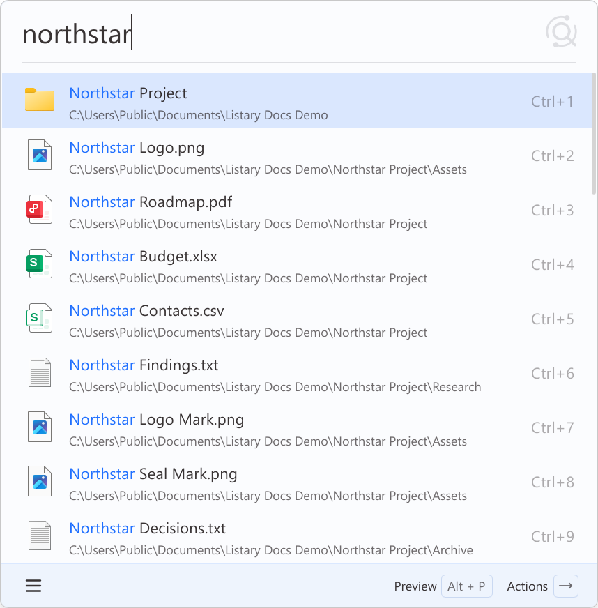 Searching in the launcher